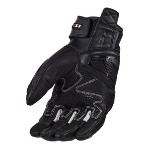 LS2 Spark 2 Leather Men's Glove - Black / White