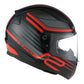 LS2 Large - Rapid 2 Helmet - Circuit - Black Red
