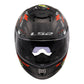 LS2 FF808 Stream II Angry Monkey Helmets - Matte Black / Red 06