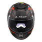 LS2 FF808 Stream II Angry Monkey Helmets - Matte Black / Red 06