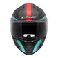 LS2 FF811 Vector II Carbon Grid Helmet - Red / Cyan