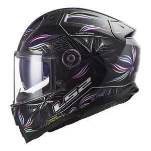 LS2 FF811 Vector II Tropical Helmet - Black / White