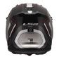 LS2 MX706 COZ Arched Helmet - Black / Silver / Titanium 06