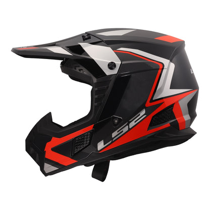 LS2 MX706 COZ Frontier II Helmet - Red / Black / Titanium 06