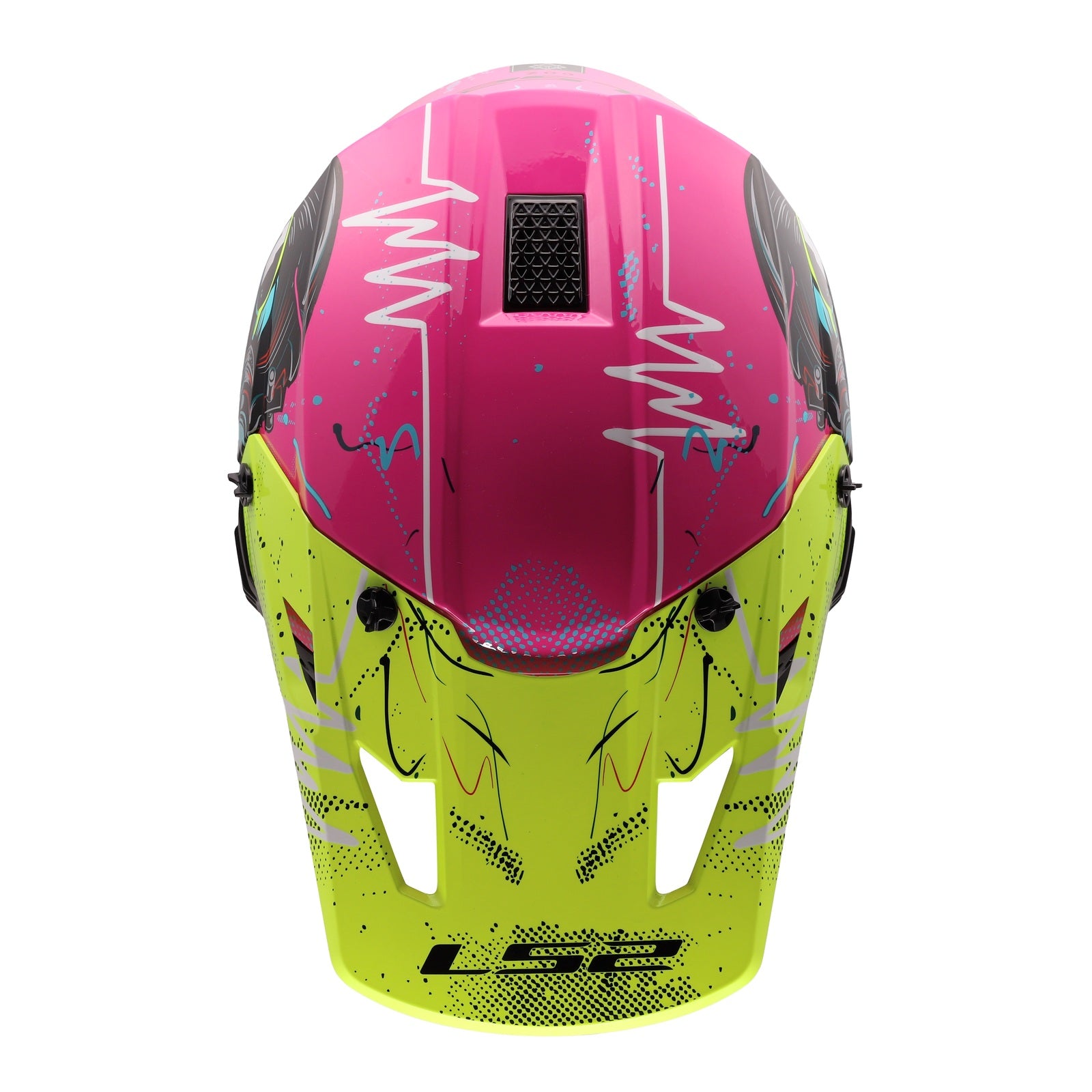 LS2 MX706J COZ Junior Gorilla Helmet - Gloss Purple 06