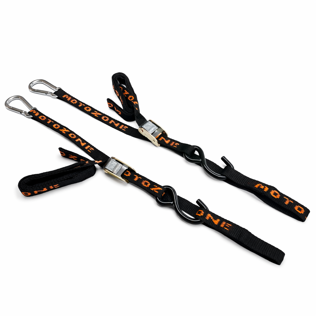 Aerofast 25mm Karabiner Tie Downs - Pair - Black