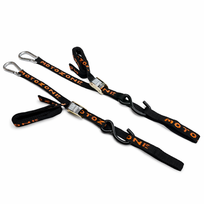 Aerofast 25mm Karabiner Tie Downs - Pair - Black