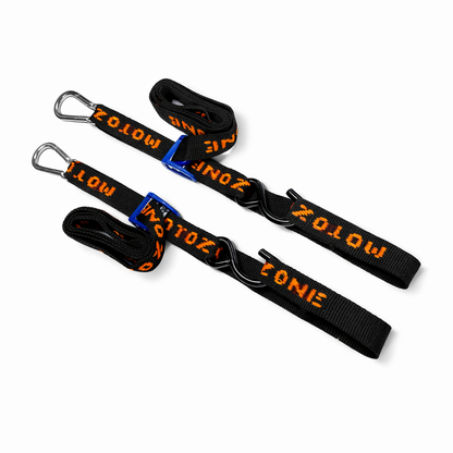 Aerofast 37mm Karabiner Tie Downs - Pair - Black