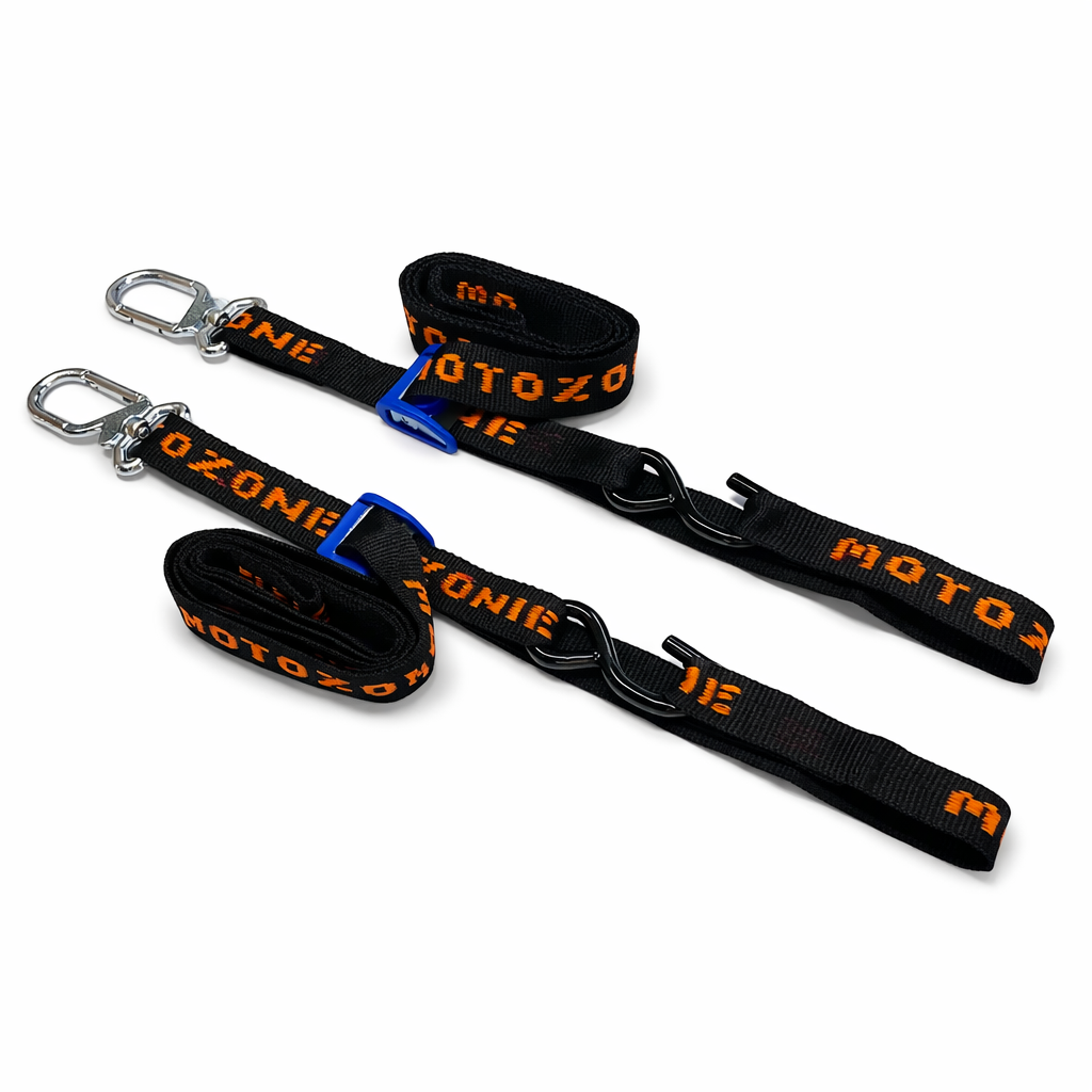 Aerofast 37mm Swivel Karabiner Tie Downs - Pair - Black