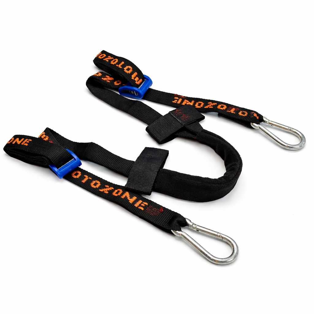 Aerofast 37mm Karabiner Road Tie Downs - Pair - Black