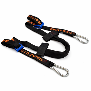 Aerofast 37mm Karabiner Road Tie Downs - Pair - Black