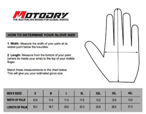 Motodry Everest Winter Waterproof Gloves - Black