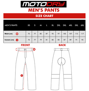 Motodry Rally 2 Waterproof Pants - Grey / Black