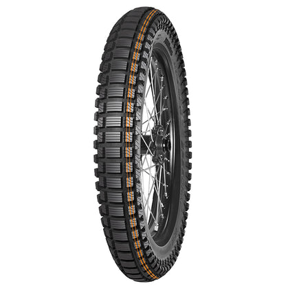 Mitas 375-19 Speedway Rear Tyre - 61P TL - 2 Orange Stripes