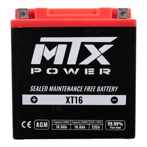 MTX POWER XT16 12V AGM BATTERY *4