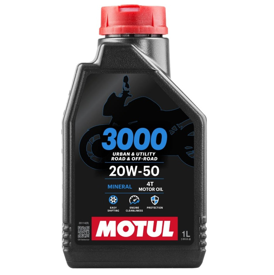 Motul 3000 20W50 Mineral Oil - 1 Litre