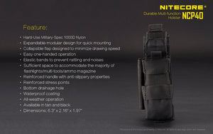 NITECORE HOLSTER FOR TACTICAL FLASHLIGHT MH27 / MH27UV