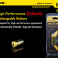 NITECORE LI-ION RECHARGEBALE BATTERY RCR123A (3.7V, 650mAh)