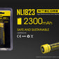NITECORE LI-ION RECHARGEABLE BATTERY 18650 (3.7v / 2300mAh)