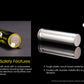 NITECORE LI-ION RECHARGEABLE BATTERY 18650 (3.7v / 2300mAh)