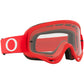 Oakley OFrame Adult MX Goggles - Red - Clear Lens