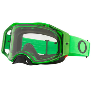 Oakley Airbrake Adult MX Goggles - Green - Clear Lens