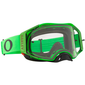 Oakley Airbrake Adult MX Goggles - Green - Clear Lens