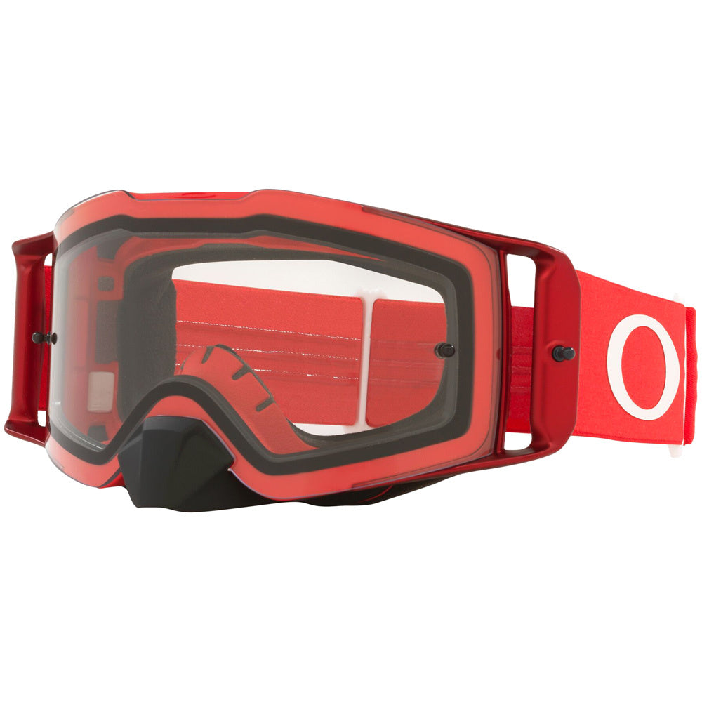 Oakley Front Line Adult MX Goggles - Red - Clear Lens