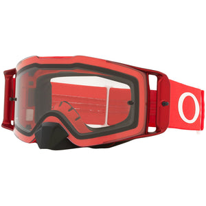 Oakley Front Line Adult MX Goggles - Red - Clear Lens