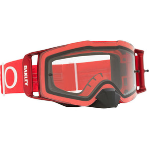 Oakley Frontline Adult MX Goggles - Red - Clear Lens