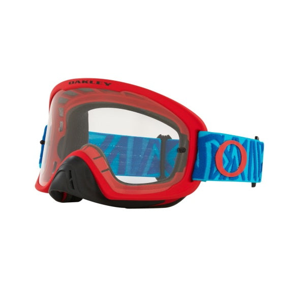 Oakley OFrame 2.0 Pro Adult MX Goggles - Angle Red - Clear Lens