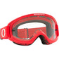 Oakley OFrame 2.0 XS Pro Youth MX Goggles - Red - Clear Lens