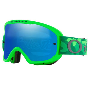 Oakley O Frame 2.0 Pro Adult MTB Goggles - TLD Star Dazzle Green - Black Ice Lens