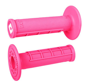 ODI Ruffian 1/2 Waffle Single Ply Medium MX Grips - Pink