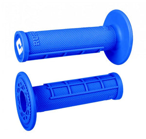 ODI Ruffian 1/2 Waffle Single Ply Medium MX Grips - Blue