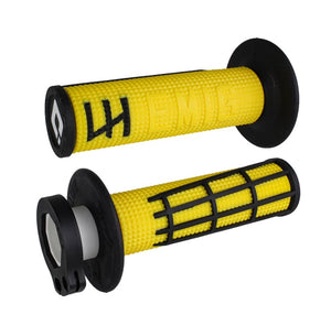 ODI Emig 2.0 V2 Lock On Grips - Yellow / Black - 2 & 4 Stroke
