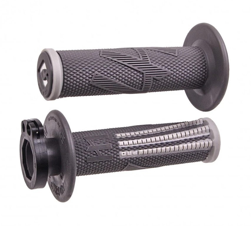 ODI EMIG Pro V2 Lock On Grips - Graphite/Grey - 2 & 4 Stroke