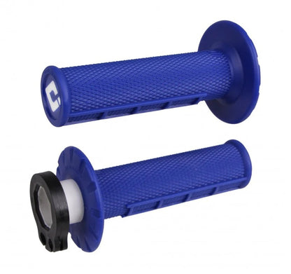 ODI 1/2 Waffle Lock On Grips - Blue - 2 & 4 Stroke