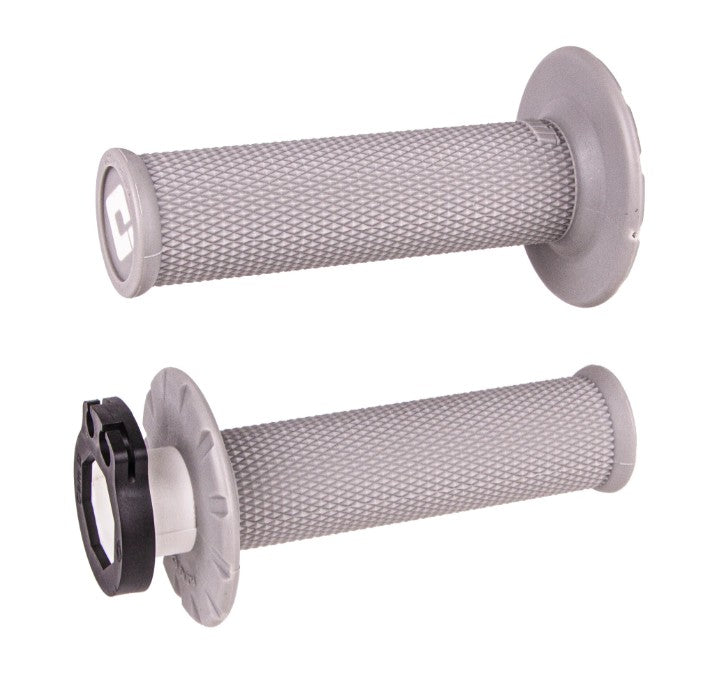 ODI Zero Waffle Lock On Soft Grips - Grey - 2 & 4 Stroke