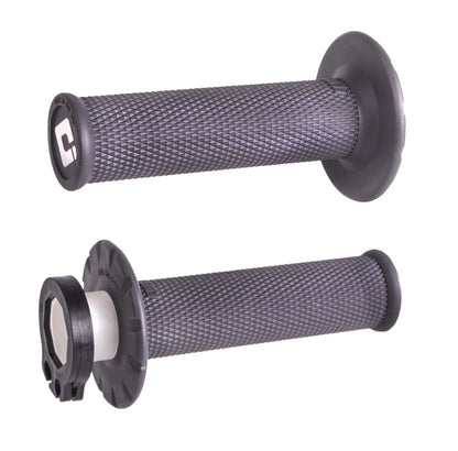 ODI Zero Waffle Lock On Medium Grips - Graphite - 2 & 4 Stroke