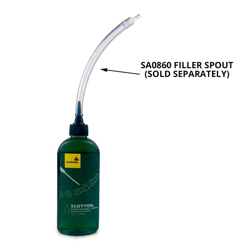 Scottoiler Green Oil Filling & Priming Spout Extension