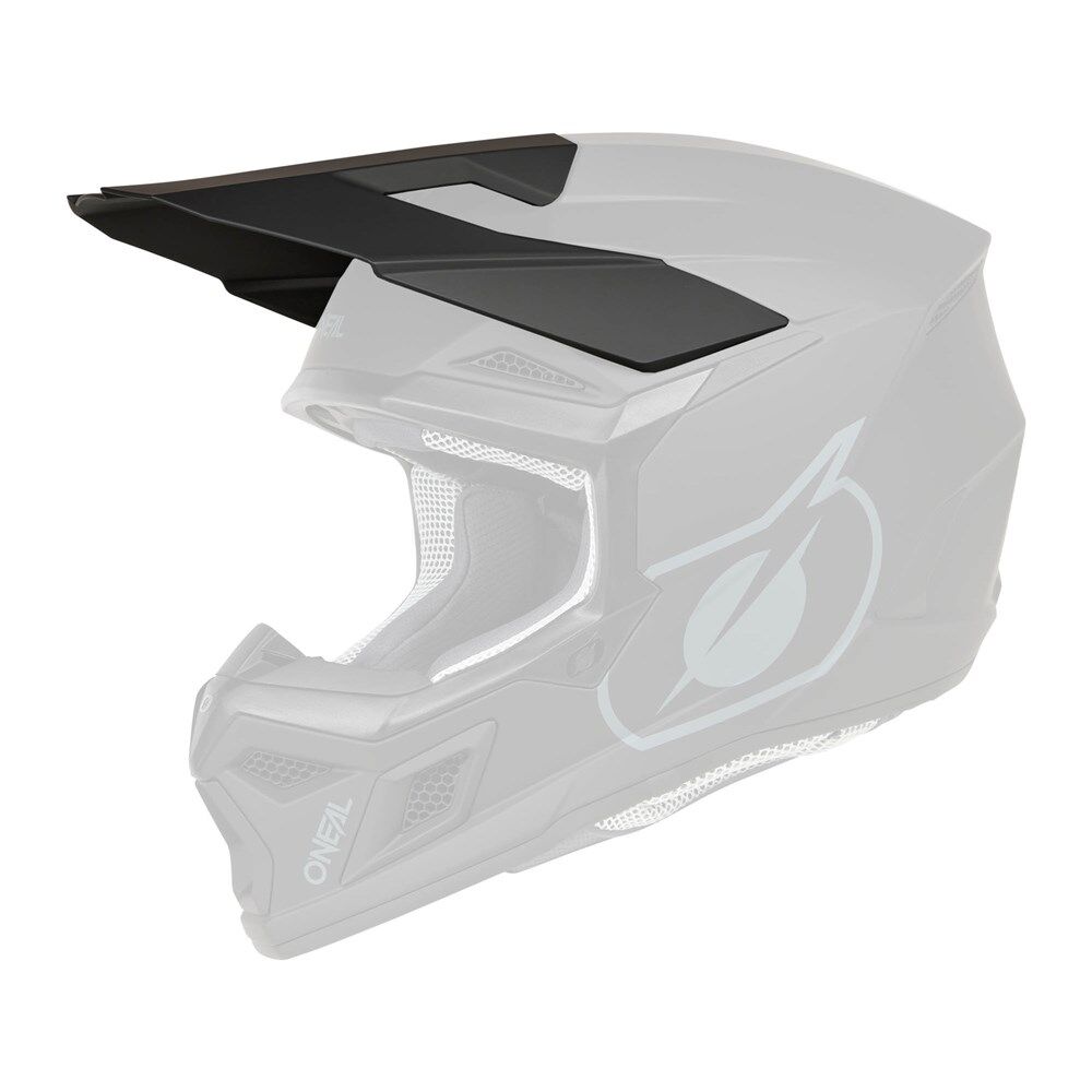 Oneal 3SRS Replacement Youth Helmet Peak - Solid Matte Black