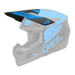 Oneal 3SRS Replacement Adult Helmet Peak - Solid Blue Black