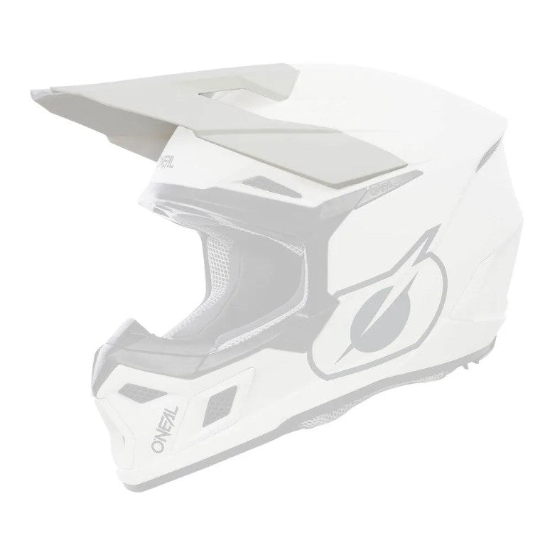 Oneal 3SRS Replacement Adult Helmet Peak - Solid Matte White