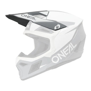 Oneal 3SRS Replacement Adult Helmet Peak - Solid White Black