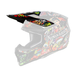 Oneal 3SRS Replacement Youth Helmet Peak - Crank Multi
