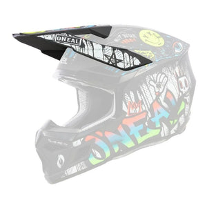 Oneal 3SRS Replacement Youth Helmet Peak - Rancid Multi