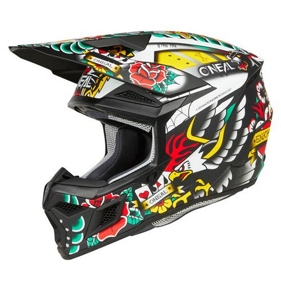 Oneal Adult 3 Series MX Helmet - V25 - Inked Multi