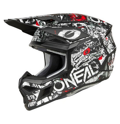 Oneal Adult 3 Series MX Helmet - V25 - Attack Black / White