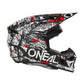 Oneal Adult 3 Series MX Helmet - V25 - Attack Black / White